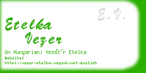 etelka vezer business card